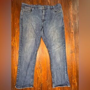 Urban Star Blue Denim Straight Legged Jeans Mens Casual Medium Wash Size 42 x 30